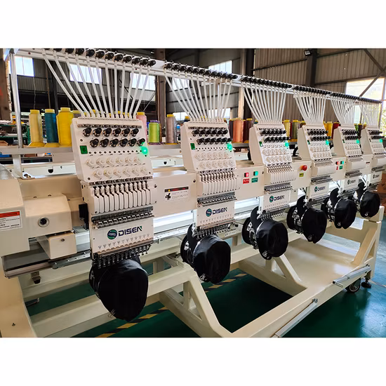 원요 고효율 산업용 6 헤드는 모자 신발 자수 디자인을 위한 자수 기계를 컴퓨터화했습니다